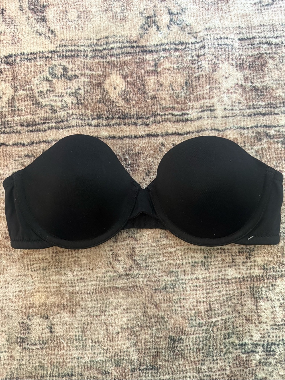 Maidenform One Fabulous Fit Black Strapless Underwire Bra 34B Style 7955